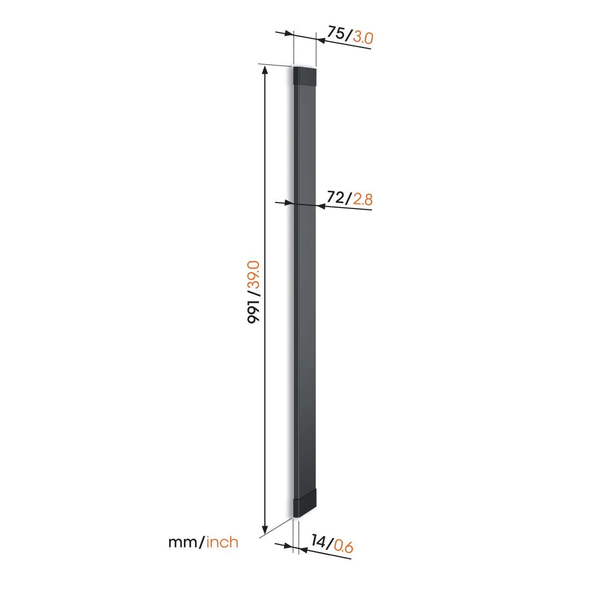 Product image 3 for TVA 7000 Cable cover (black)