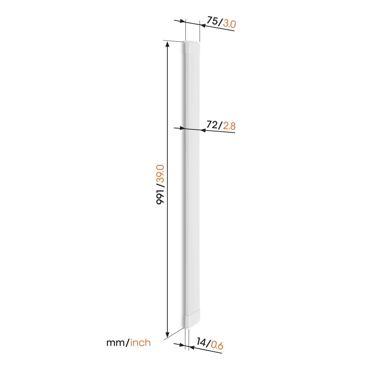 Product image 5 for TVA 7000 Cable cover (White)